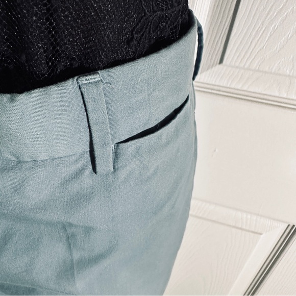 PRADA 2017 teal blue polyester blend one back pocket trousers pants 
S 52 - Picture 5 of 16